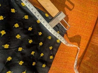 Falda larga estampada flores