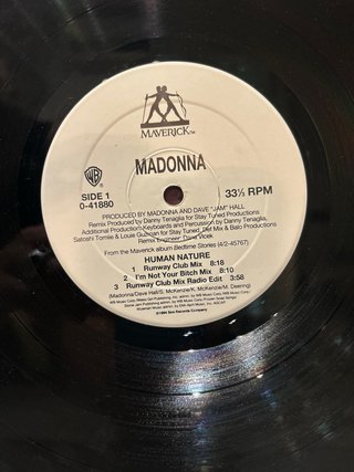 Madonna Human Nature Remix Vinilo