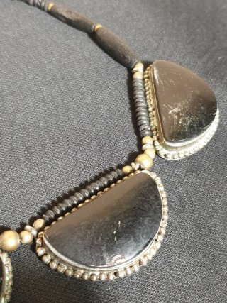 Collar Tuareg Aleación y Cuerno