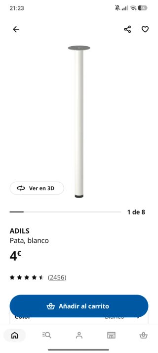 Patas de escritorio ADILS blancas
