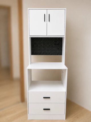 Mueble auxiliar cocina blanco 60x40x170cm