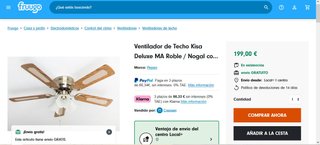 Ventilador de techo Pepeo Kisa Deluxe
