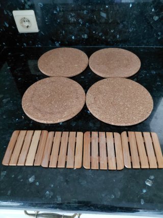 Posavasos y Salvamanteles de Corcho y Madera