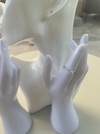 Anello solitario argento 925