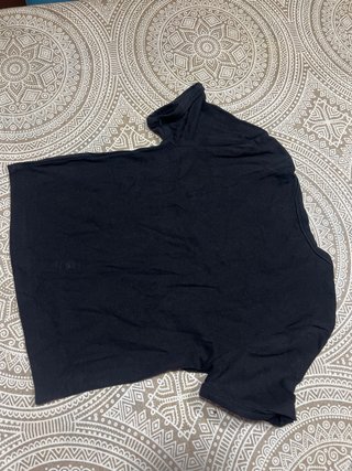 Camiseta Bershka negra estampada Talla S
