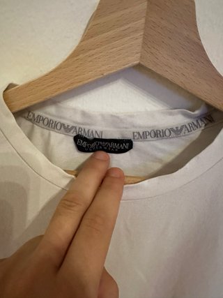 T-shirt Emporio Armani bianca logo M