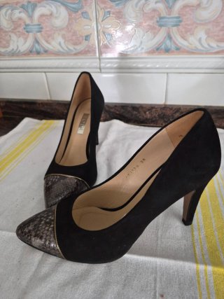 Tacones LODI Mujer Talla 38 Negro/Multicolor
