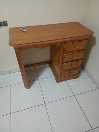 Cama 105cm con Somier,colchon y Escritorio