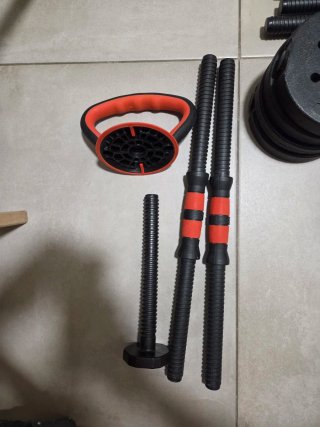 Kit completo pesas, mancuernas  y Kettlebell