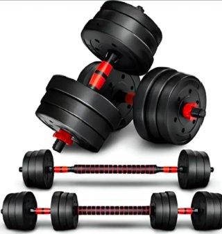 Kit completo pesas, mancuernas  y Kettlebell