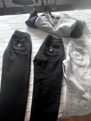 Chándal Quiksilver Gris y azul marino