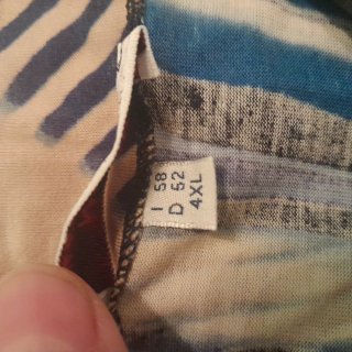 Vestito donna fantasia blu e beige
