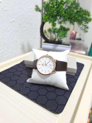 Reloj OLEVS Hombre Marrón y Dorado