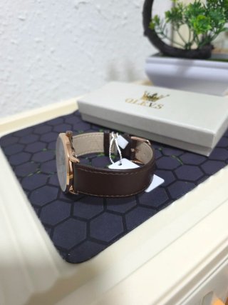 Reloj OLEVS Hombre Marrón y Dorado