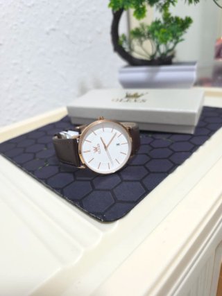 Reloj OLEVS Hombre Marrón y Dorado