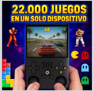 Consola R36pro Negra + Funda + 128GB