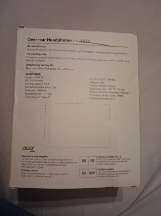 Cascos Inalámbricos ACER Negros (Ref 2)