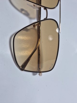 Gafas de sol graduadas doradas