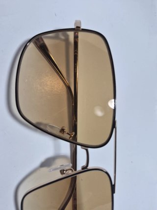 Gafas de sol graduadas doradas