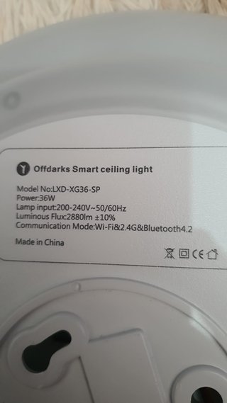 Luz Techo LED Inteligente Bluetooth