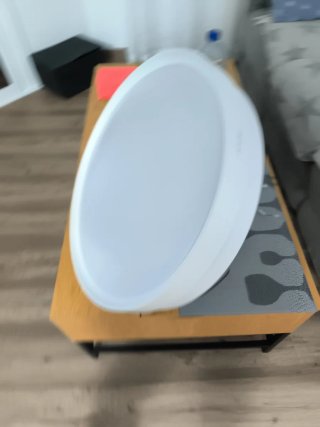 Lámpara Ventilador Blanca y Transparente