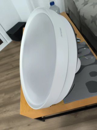 Lámpara Ventilador Blanca y Transparente