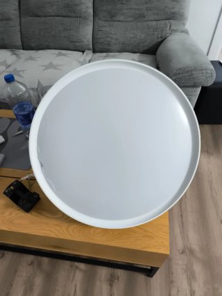 Lámpara Ventilador Blanca y Transparente