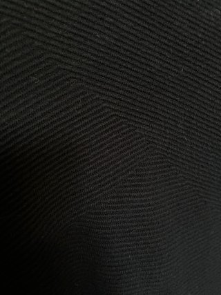 Jersey Zara Negro Punto Acanalado Talla M