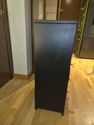 Aparador Metálico Negro Cajoneras