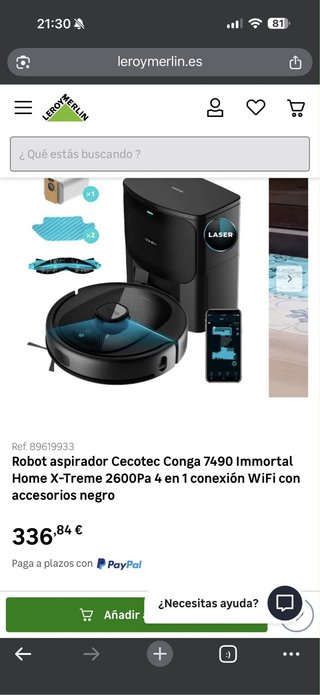Robot aspirador Cecotec Conga 7490
