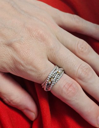 Anillo Pandora con Diamantes engastados en oro