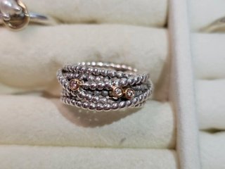 Anillo Pandora con Diamantes engastados en oro