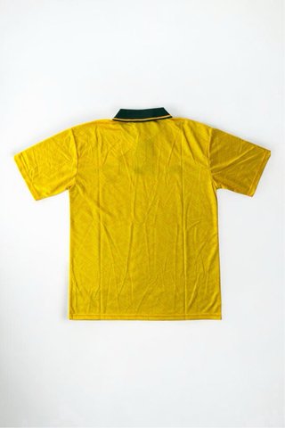 Brazil Football Jersey Yellow Green Umbro Size L