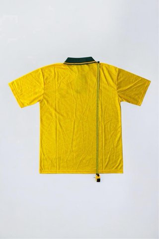 Brazil Football Jersey Yellow Green Umbro Size L