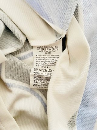 Maglia Crop Jersey 66 Bianca Azzurra