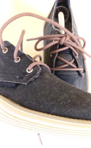 Zapatos náuticos vaqueros y piel vuelta-Hombre