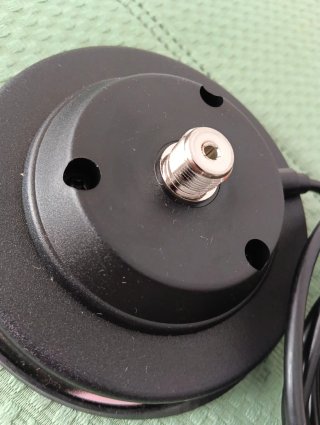 Antena y base magnética para coche