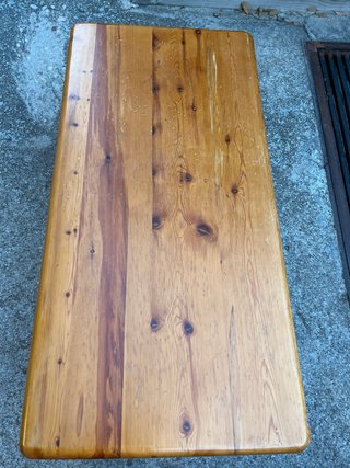 Mesa de centro pino macizo con cajones