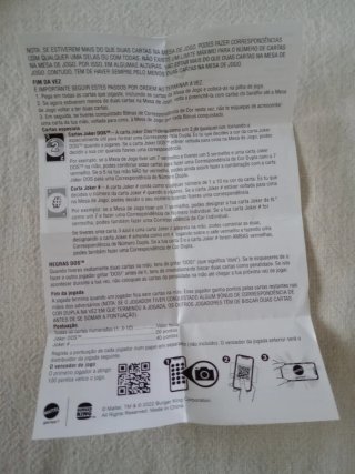 Mini cartas DOS Burger King