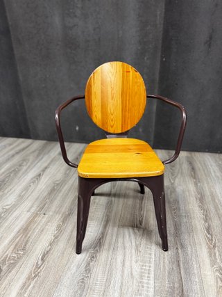 Silla madera y metal