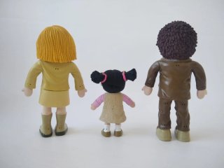 Lote 3 Figuras Familia Flexibles PVC