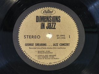LP de VINILO - George Shearing - Jazz Concert