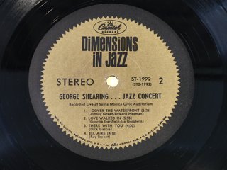LP de VINILO - George Shearing - Jazz Concert