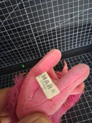 Coelho Rosa Pelúcia 1967 Japão