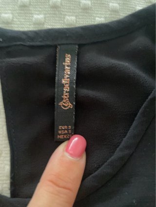 Camisa negra Stradivarius