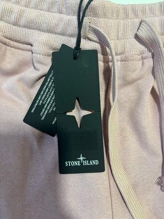 Stone Island Pantalón Corto Rosa