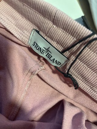 Stone Island Pantalón Corto Rosa