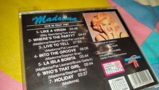 Madonna Live in Italy 1987 CD Raro Japon Japan