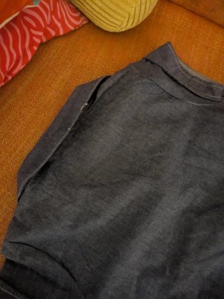 Blusa SYNDROME BCN azul talla M. 70’s vintage