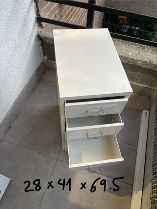 Cajonera Ikea Metal Blanca